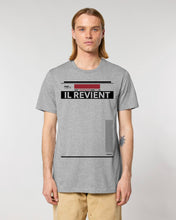 Charger l'image dans la galerie, Il revient. Tee-shirt gris manches courtes Mixte