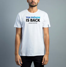 Charger l'image dans la galerie, TON PRÉNOM IS BACK Tee-shirt Blanc Homme