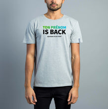 Charger l'image dans la galerie, TON PRÉNOM IS BACK Tee-shirt Gris Homme
