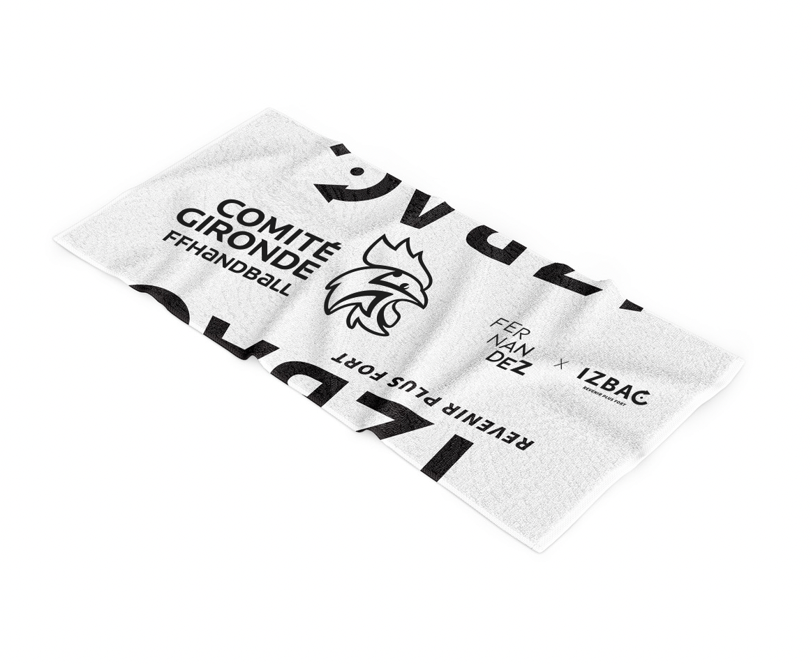 Serviettes Comité Gironde Handball FERNANDEZ x IZBAC