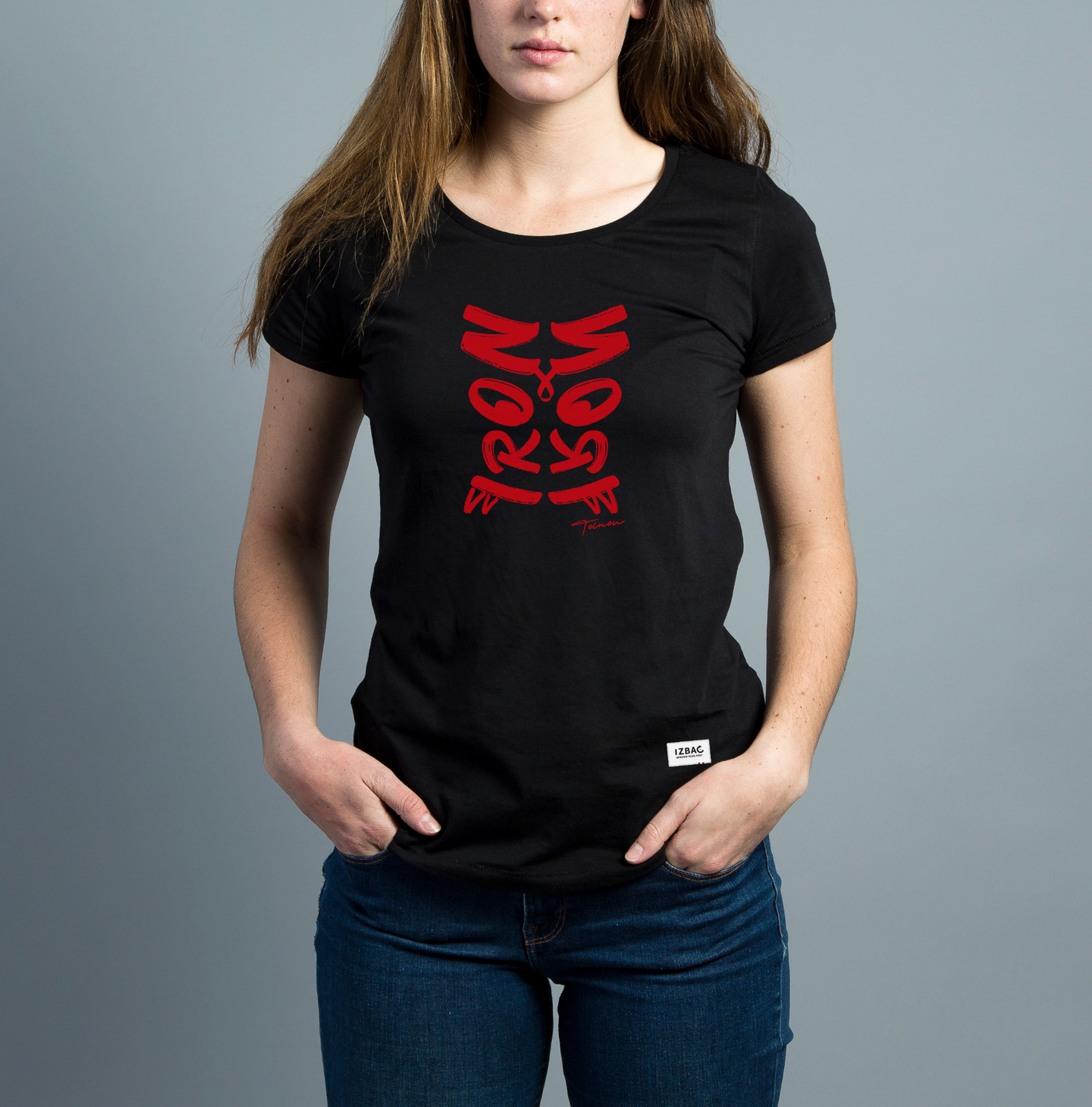 IRON TOINOU Black Tee-shirt Femme manches courtes
