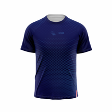 Charger l&#39;image dans la galerie, Maillot FERNANDEZ Bleu Trames A manches raglantes
