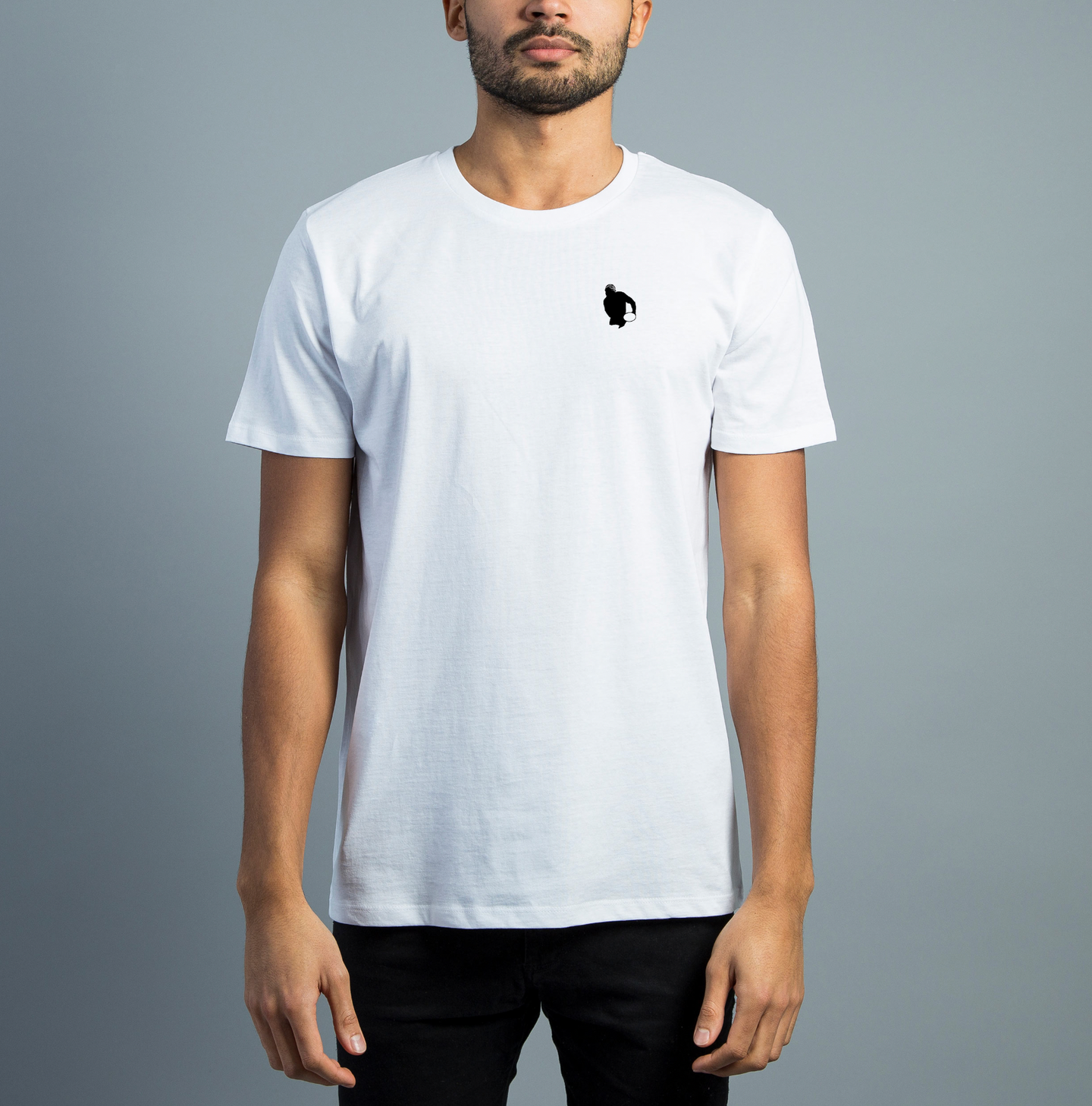 Tee-shirt SERGE BETSEN Blanc Coeur manches courtes 2